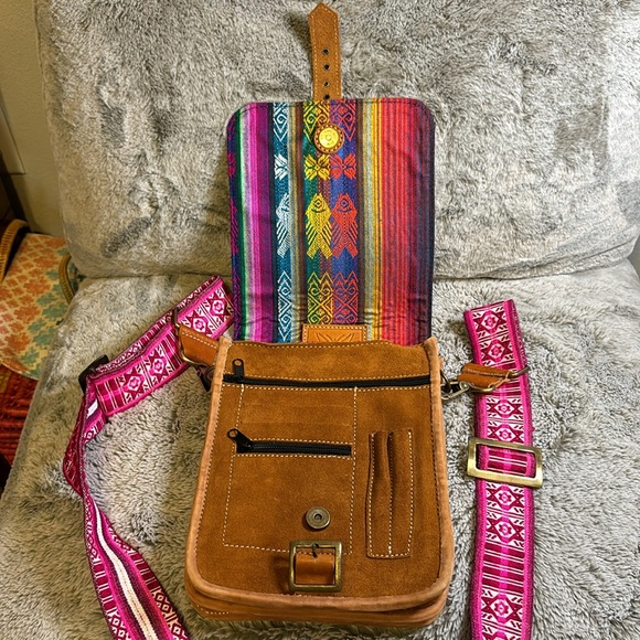 Verver Werks Leather and Suede Purse With Custom Strap - Picture 2 of 10